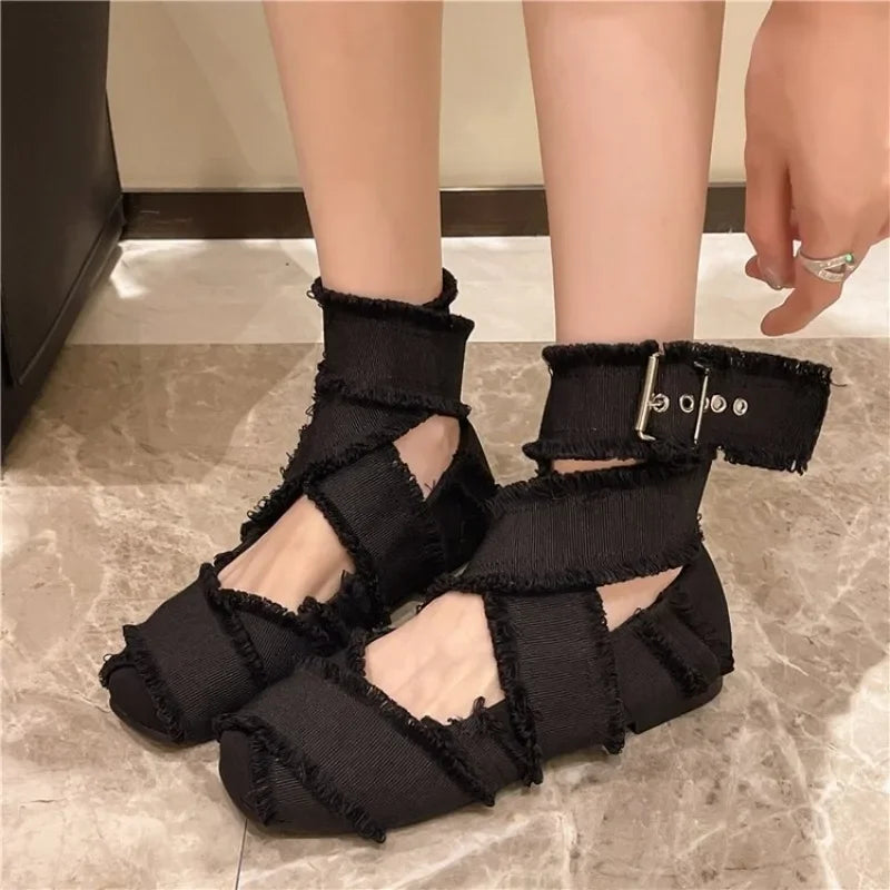 Chaussons de danse classique femme toile — Salma
