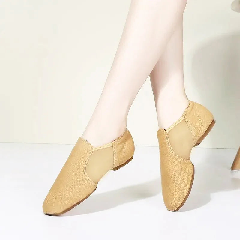 Chaussures de salsa femme camel outdoor — Rosa - vue arrière