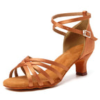 Chaussures de salsa femme daim — Natalia - vue 3/4