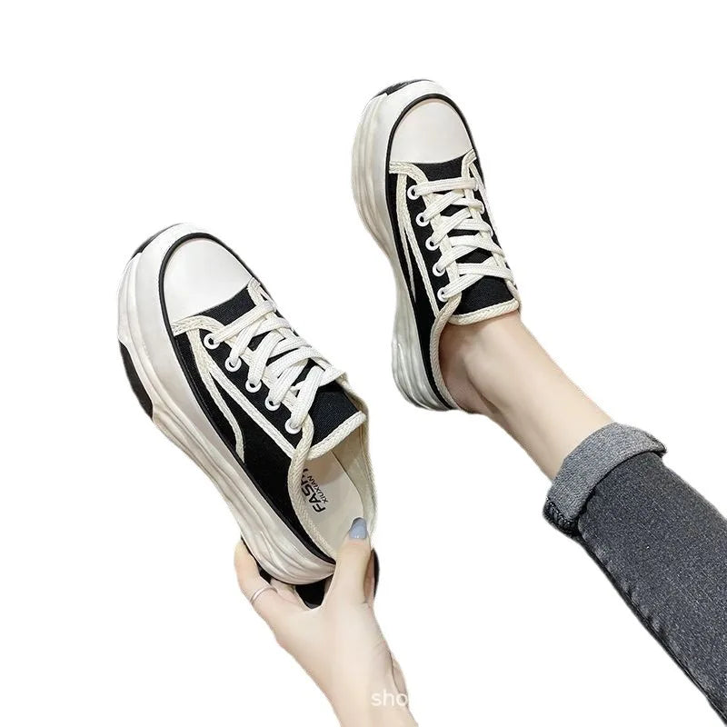 Chaussons de danse classique femme toile — Nadège - vue arrière