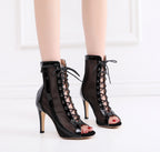 Chaussures de salsa femme wx-118-g noir — Vyroubova - vue arrière