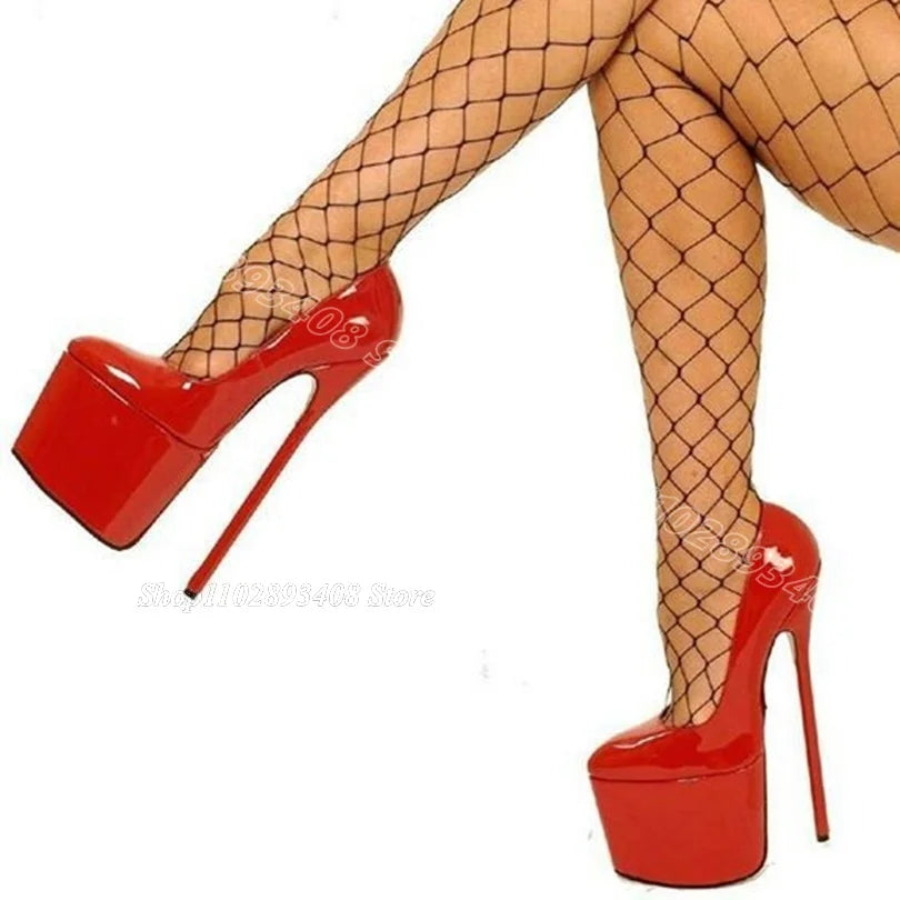 Chaussures de danse femme cuir verni — Galya - vue de profil