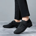Chaussures de salsa homme noir fly-woven — Raffaella - vue rapprochée
