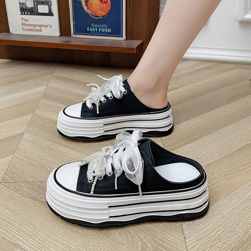 Chaussons de danse classique femme toile — Ophélie - détail