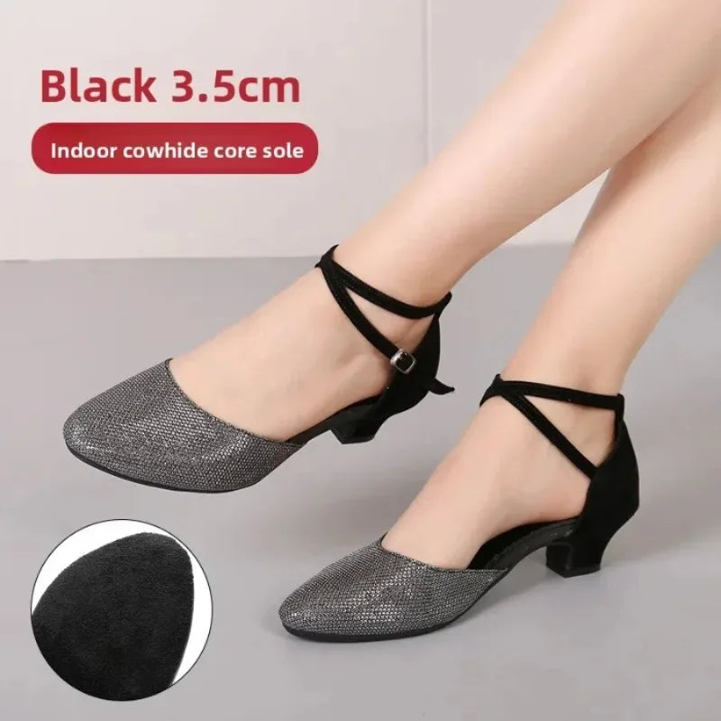 Chaussures de salsa femme paillettes — Presentacion - vue 14