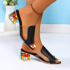 Chaussures de danse femme — Glycine - vue arrière