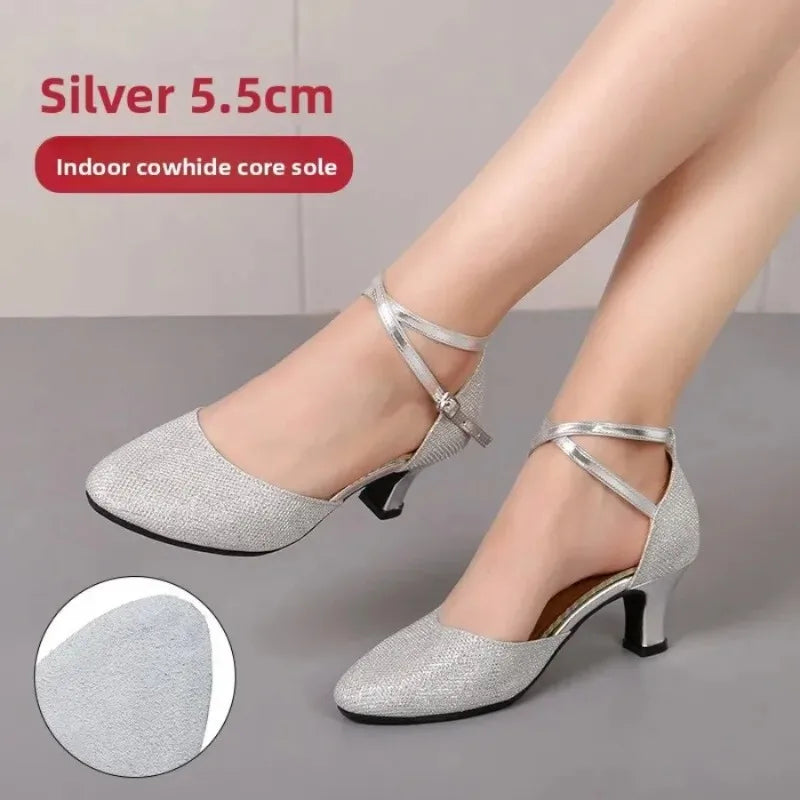 Chaussures de salsa femme paillettes — Presentacion - vue 19