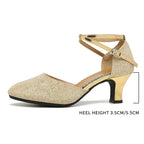 Chaussures de salsa femme paillettes — Karine - semelle