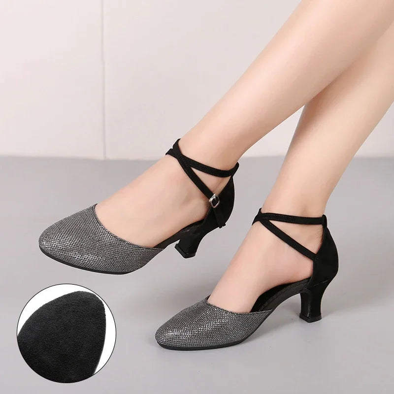 Chaussures de salsa femme paillettes — Karine - vue 14
