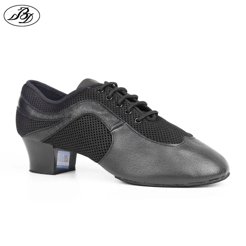 Chaussures de salsa homme leather add mesh — Nour - vue de profil