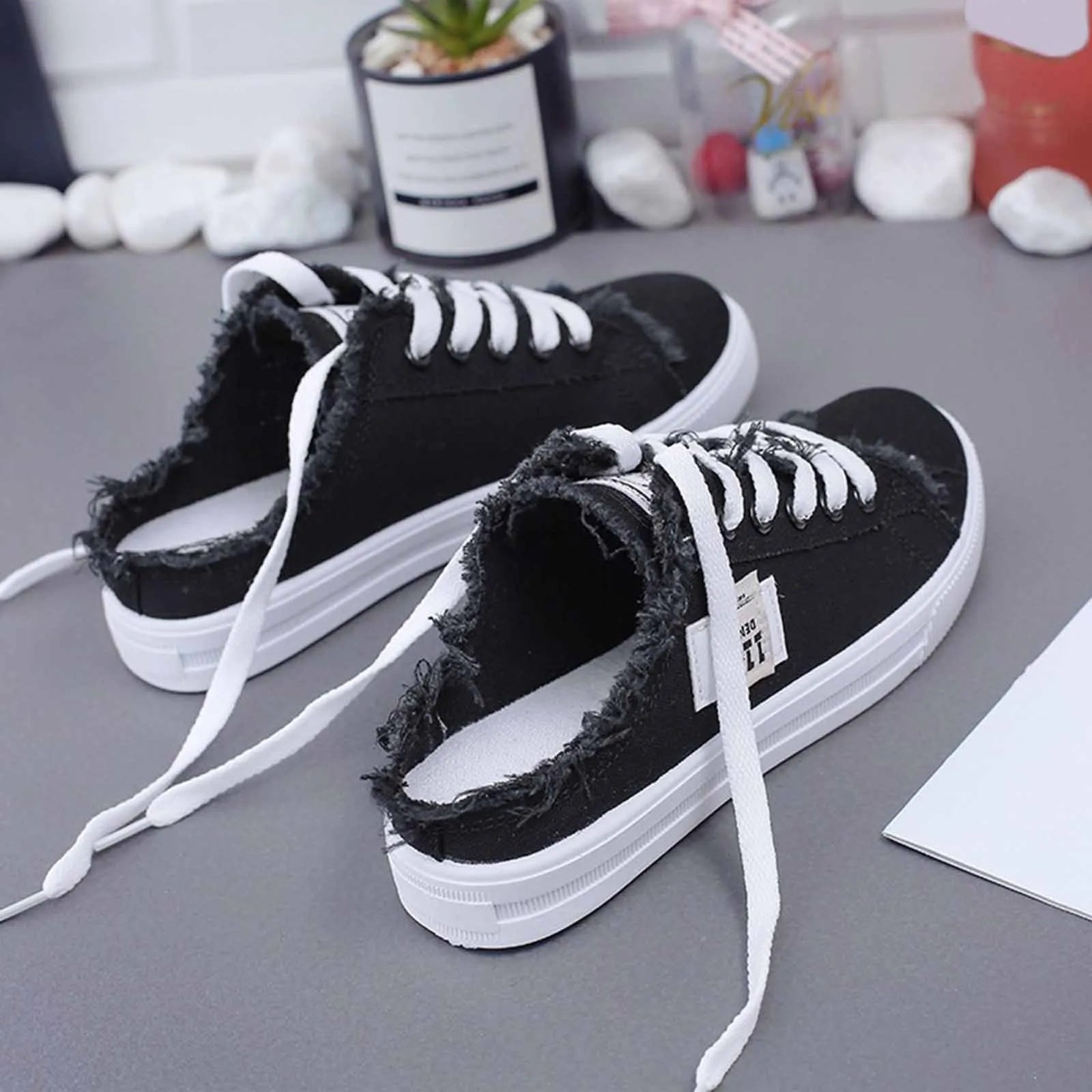 Chaussons de danse classique femme toile — Mambo - vue 3/4