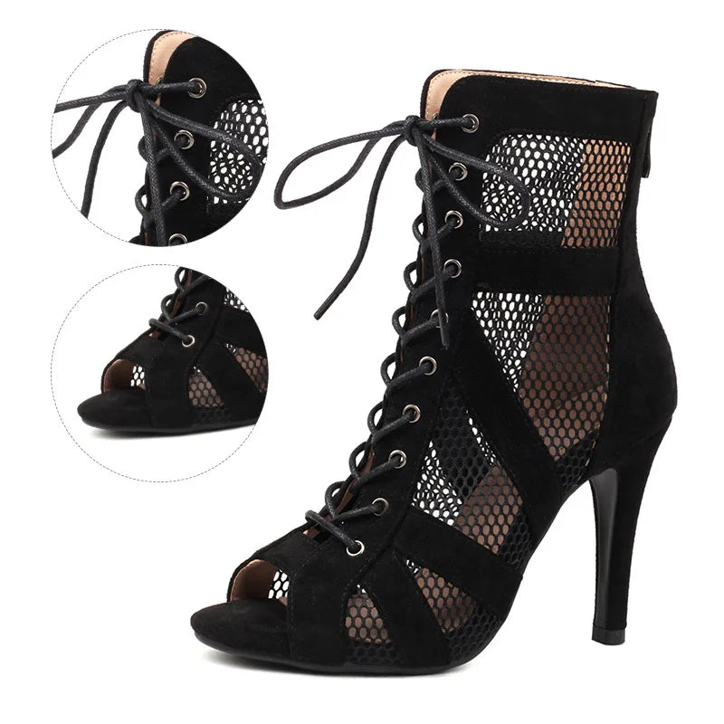 Chaussures de salsa femme daim — Irene - semelle