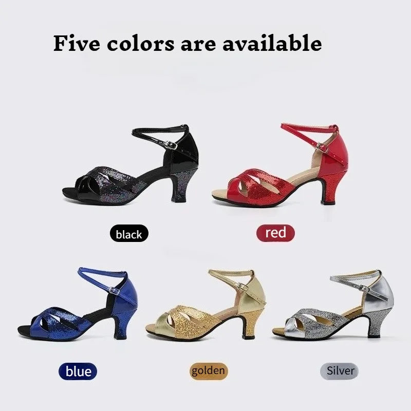 Chaussures de salsa femme — Graziella - vue de profil