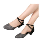 Chaussures de danse de salon pailletées à bout fermé, modèle Presentacion, vue 9