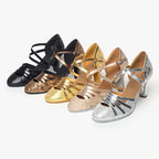 Chaussures de salsa femme paillettes — Vishneva