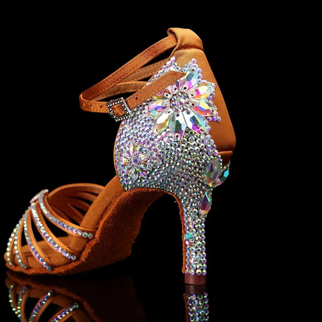 Souliers de danse latine femme satin — Rita