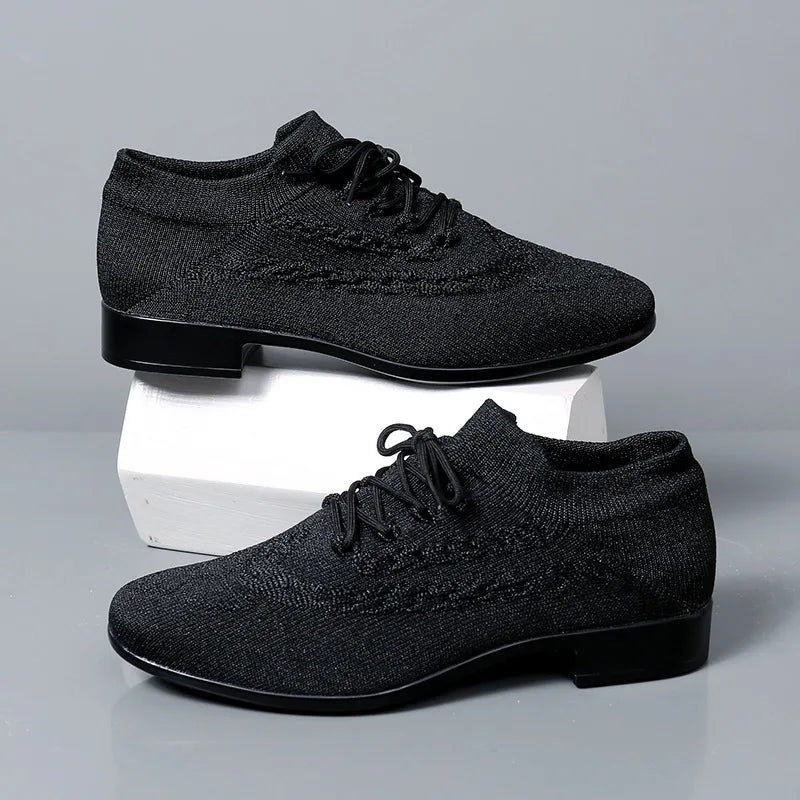 Chaussures de salsa homme noir fly-woven — Raffaella - semelle