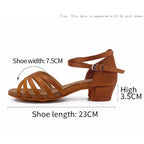 Chaussures de salsa femme satin — Scherzo - semelle