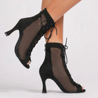 Chaussures de salsa femme daim heel — Rudbeckia