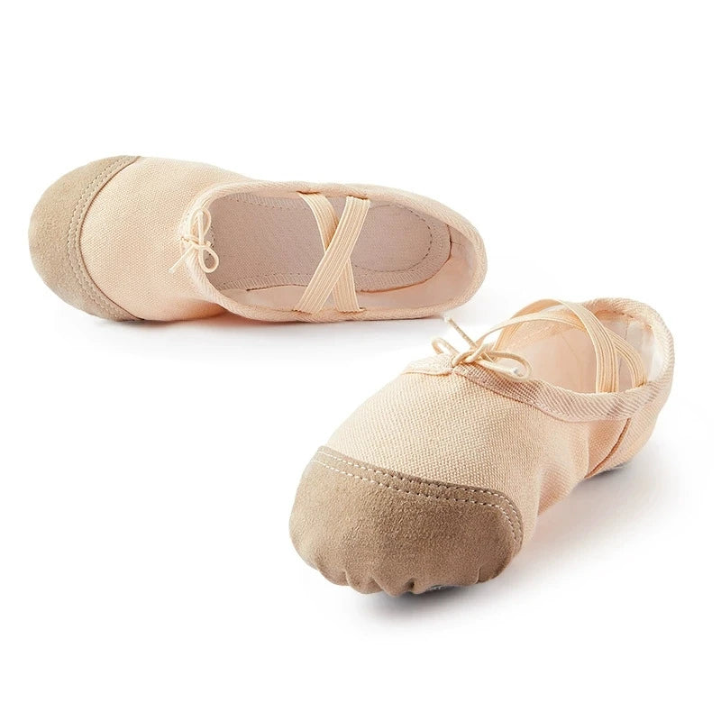 Chaussons de danse classique femme toile — Astrid - vue arrière