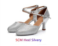 Chaussures de salsa femme, modèle Gardénia, coloris argent