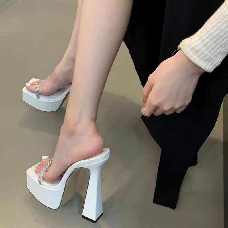 Chaussures de danse femme strass — Oksana - vue arrière