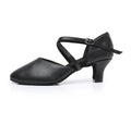 Chaussures de salsa femme daim — Laetitia - vue 3/4