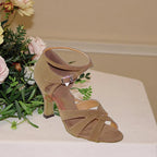 Chaussures de salsa femme daim — Gabrielle - détail