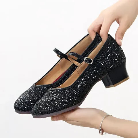 Chaussures de salsa femme paillettes — Tallinn - vue dessus