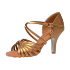 Chaussures de danse latine en cuir huilé, modèle Rosaria, vue 9