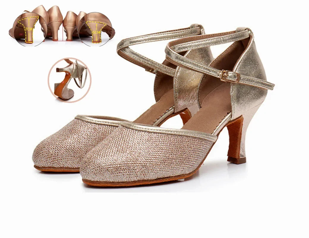 Chaussures de salsa femme — Gardénia - vue rapprochée