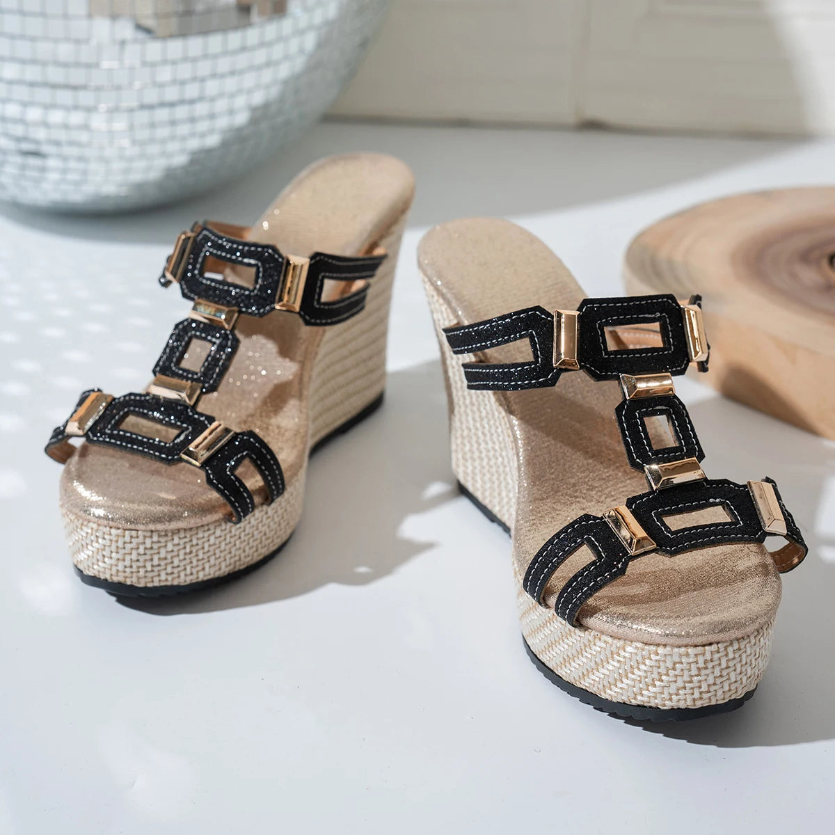 Chaussures de danse femme paillettes — Géraldine - vue dessus