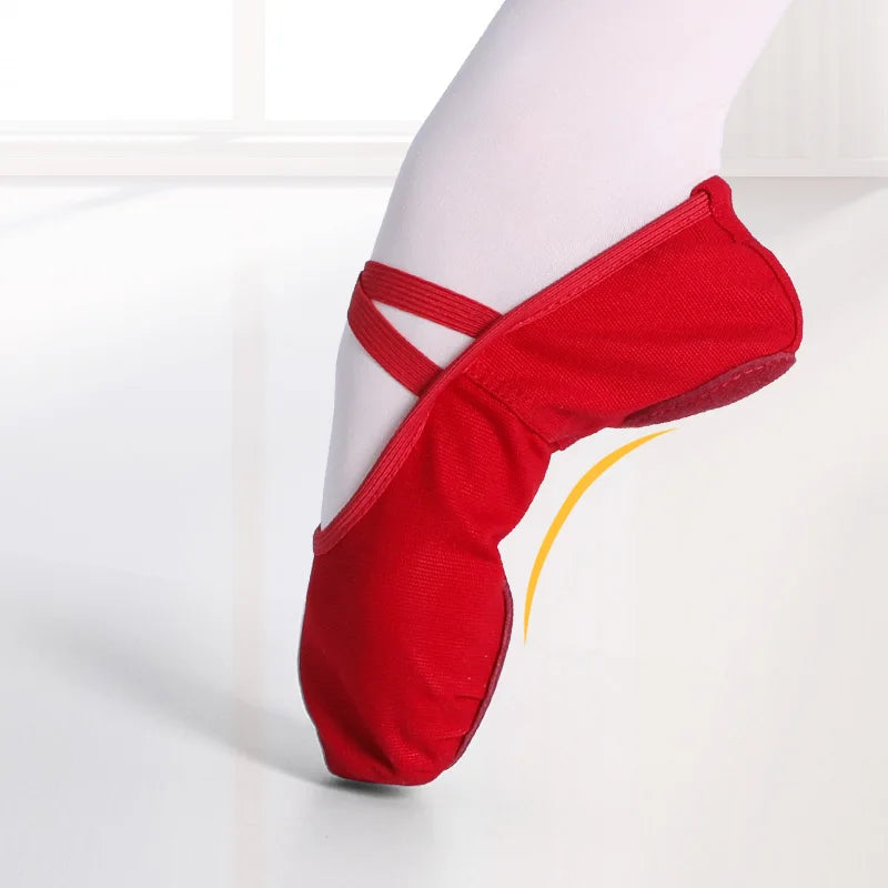 Chaussons de danse classique femme toile — Wendy - vue arrière