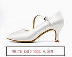 Chaussures de salsa femme en satin, talon 5,5 à 7,5 cm, modèle Serena, vue 8