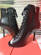 Chaussures de salsa femme 9.5cm noir — Domitille - semelle