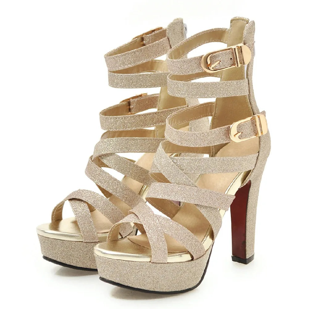 Chaussures de danse femme paillettes — Nathalie - vue dessus