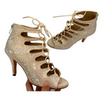 Chaussures de salsa femme daim — Lodz - vue rapprochée