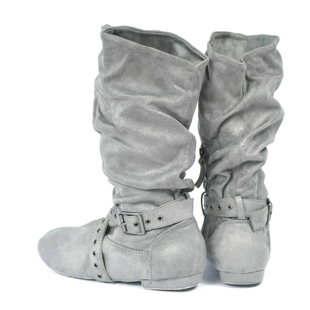 Chaussures de salsa femme daim — Carlos - vue de profil