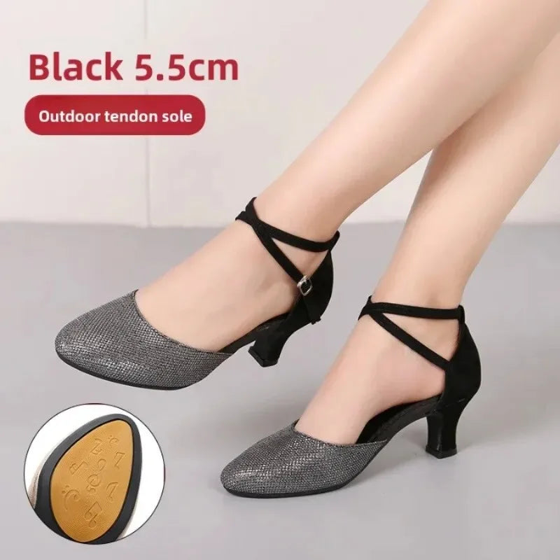 Chaussures de salsa femme paillettes — Presentacion - vue 15