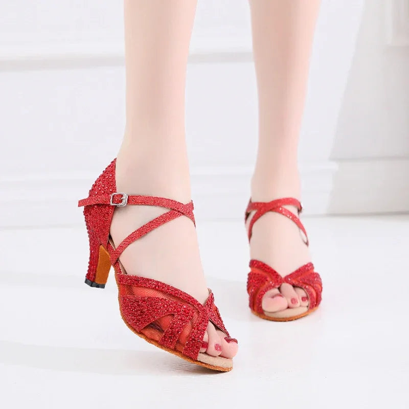 Chaussures de salsa femme — Budapest - vue rapprochée