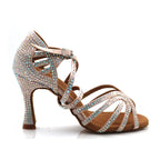 Chaussures de salsa femme strass picture heel — Paula
