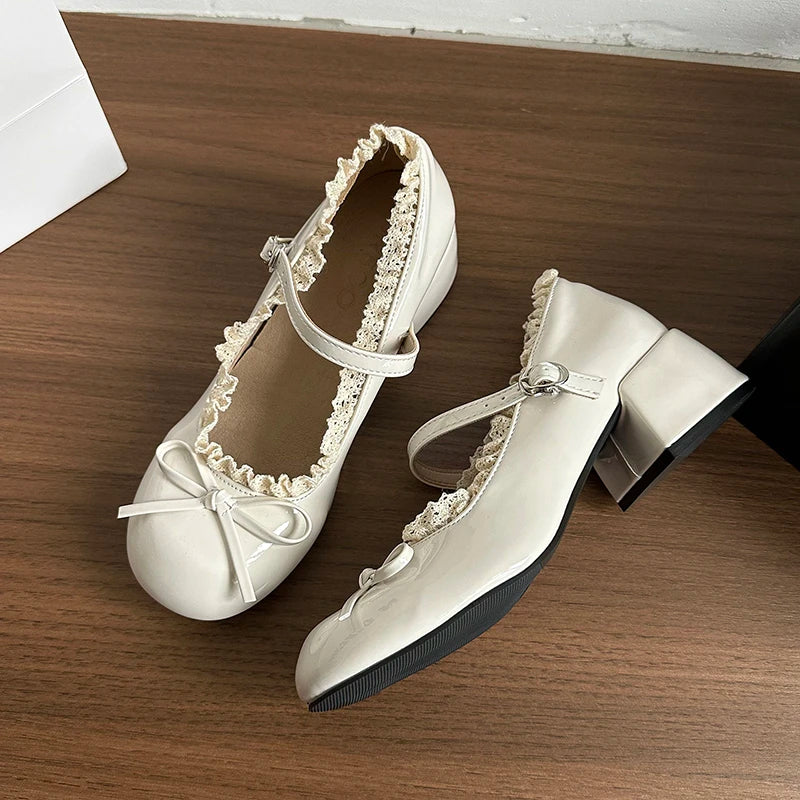 Chaussures de danse femme cuir verni — Valeriya - vue rapprochée