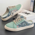 Chaussons de danse classique homme toile — Reine - vue arrière