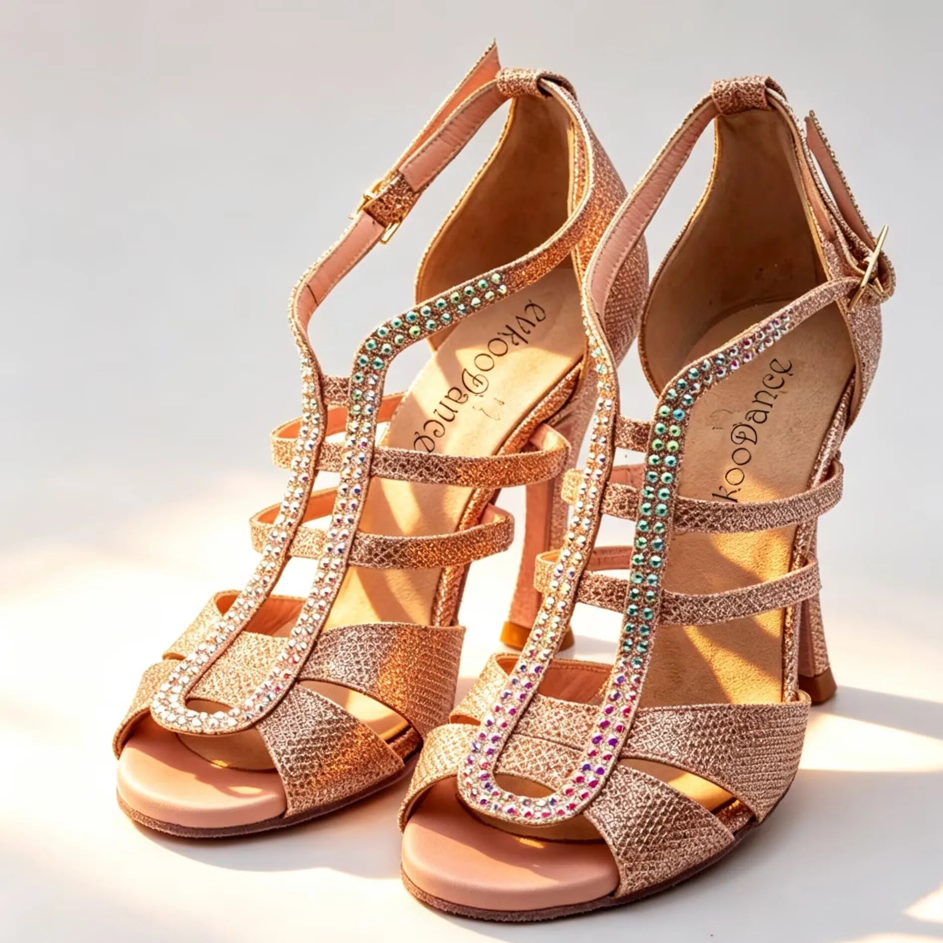 Chaussures de salsa femme paillettes — Brianza - vue rapprochée