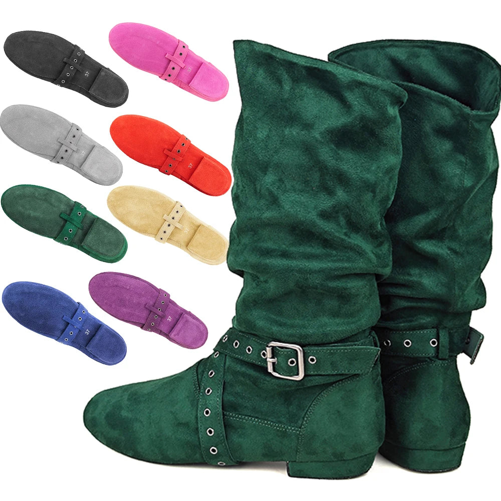 Chaussures de salsa femme daim — Carlos