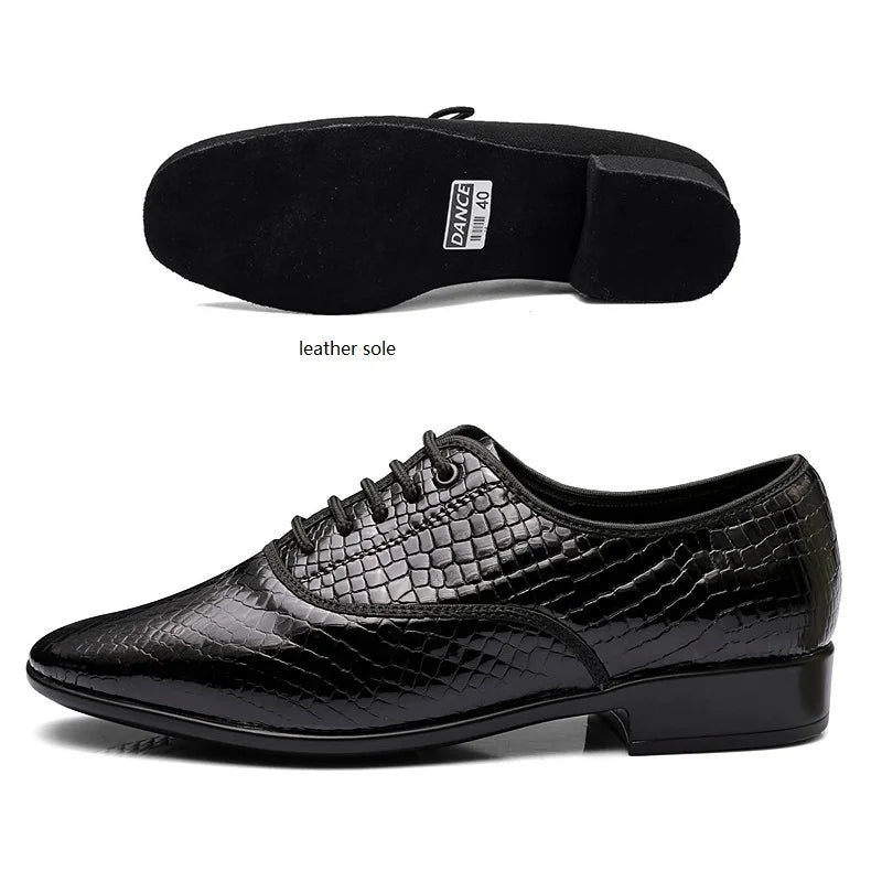 Souliers de tango homme — Blanche - vue extérieure