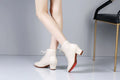 Bottines de danse jazz à petit talon, modèle Hilda, coloris blanc