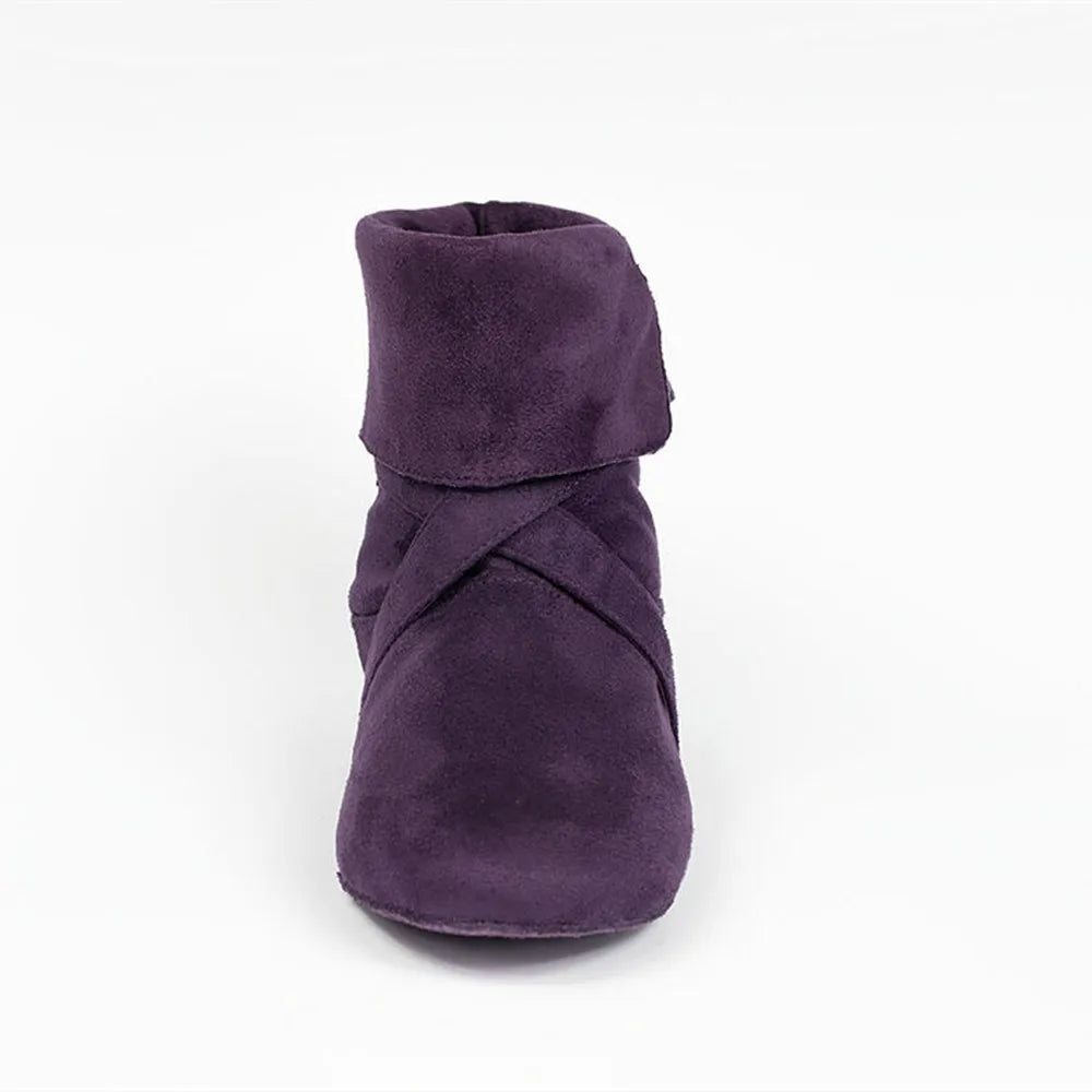 Chaussures de salsa femme daim — Florence - vue de profil