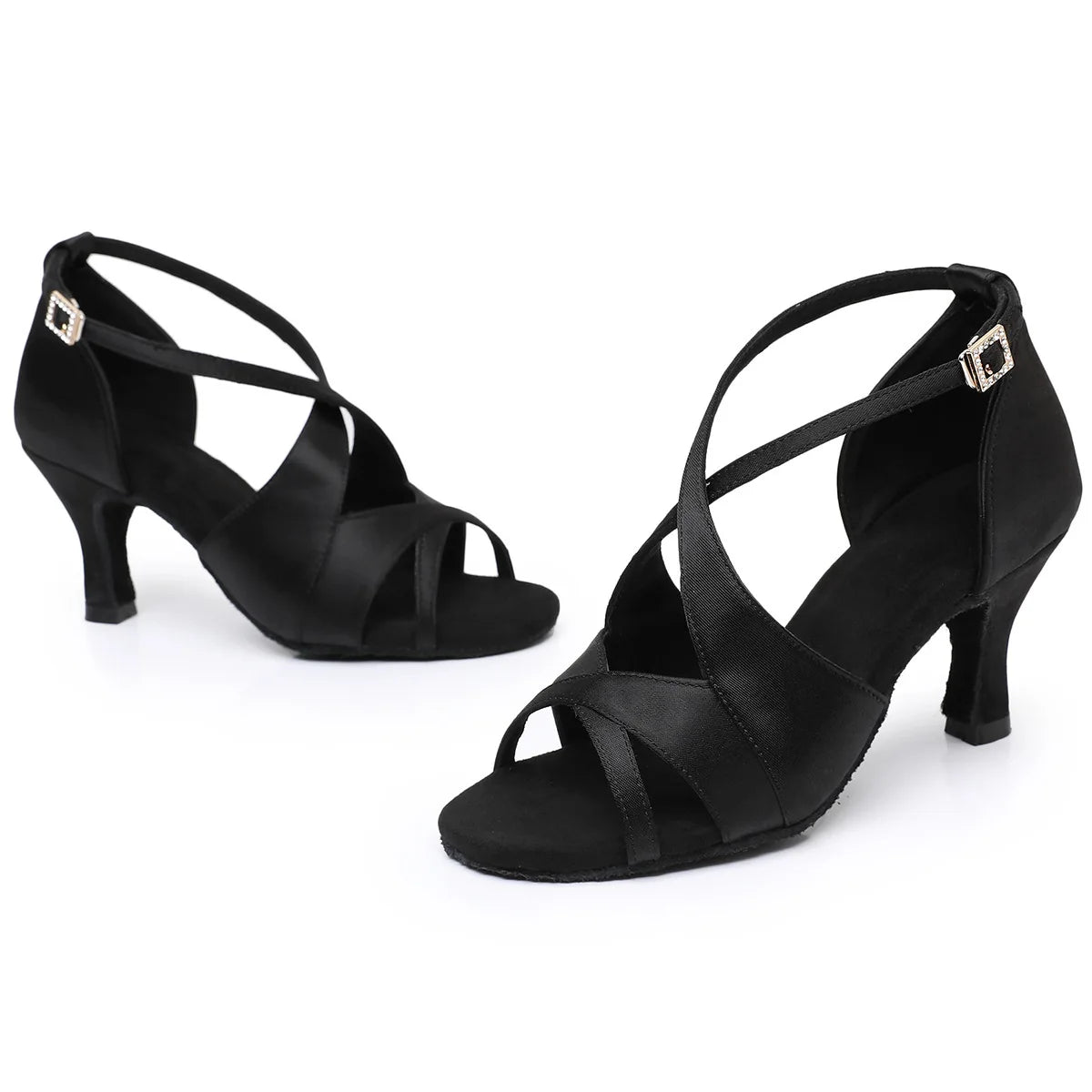 Chaussures de salsa femme satin — Jondo - semelle