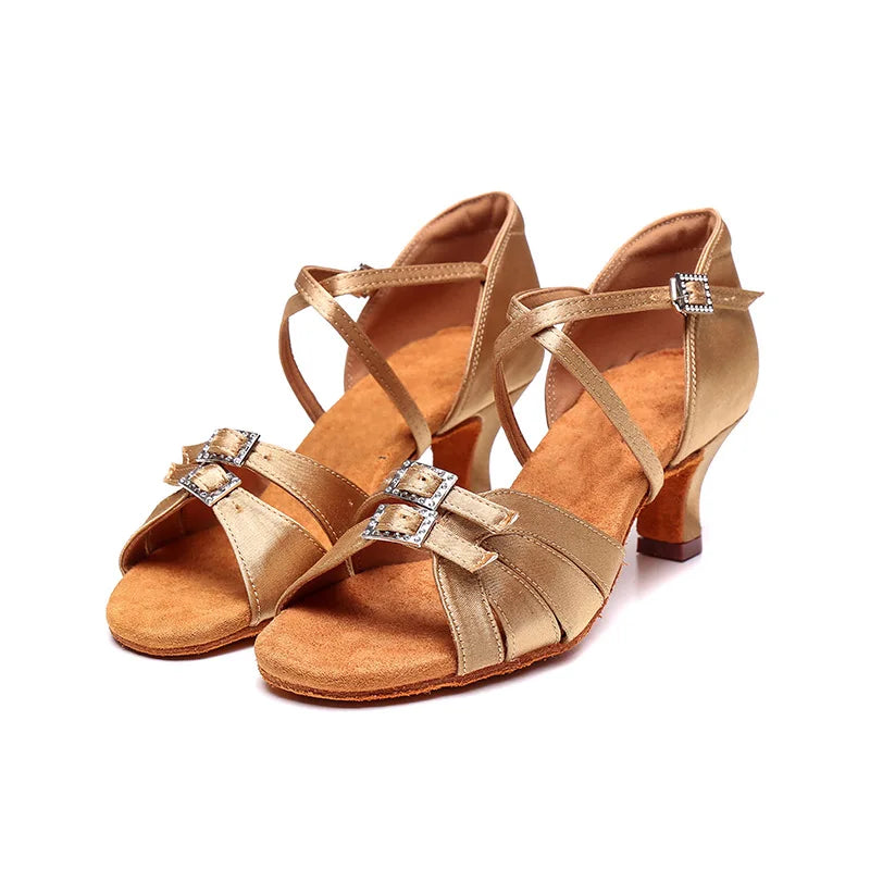 Chaussures de salsa femme satin — Nicoletta - vue 12